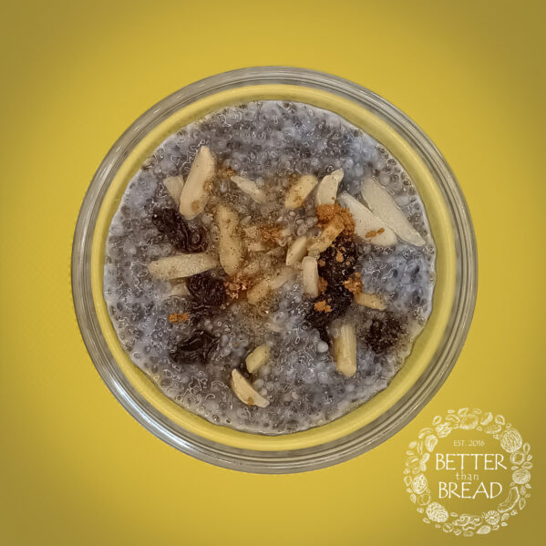BTB Better Than Cereal Chia Maria Pudding Flavour Indian Chai - Product Tag Yellow