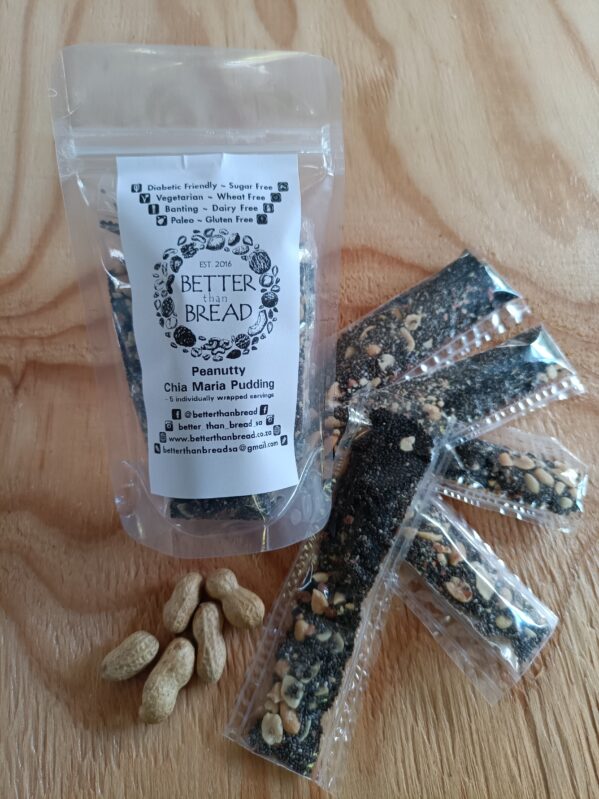 Better Than Cereal – Peanutty Chia Maria Pudding -5 Individually Wrapped Servings