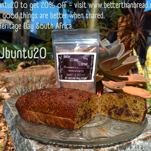 Ubuntu20 - Discount Code for Better Than Bread , this heritage month : September 2026. Ubuntu - I am because we are.